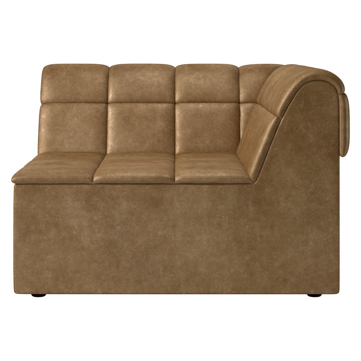 Pezzo Leather Corner Chair Bello Saddle CB2