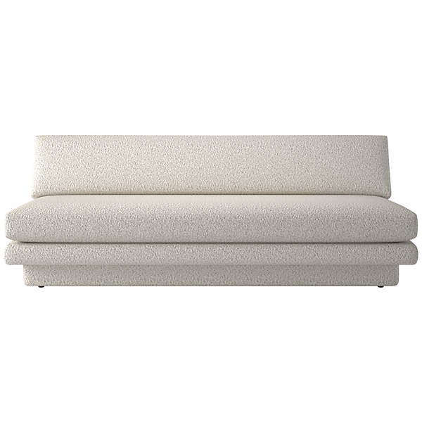 Cb2 deals armless sofa