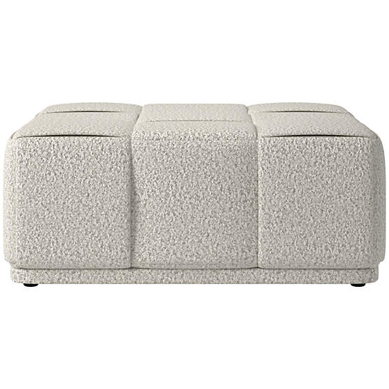 Pointe Ottoman Bloce Grey