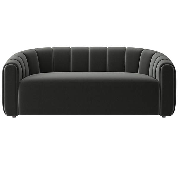 Fitz Loveseat Dale Dark Grey Reviews CB2