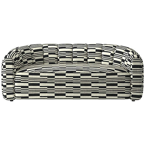 Fitz Loveseat Piano Domino