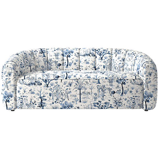 Fitz 72.5" Loveseat Landscape Blue