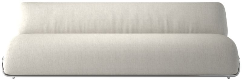 Hada Nomad Snow White Performance Fabric Armless Sofa - image 0 of 3