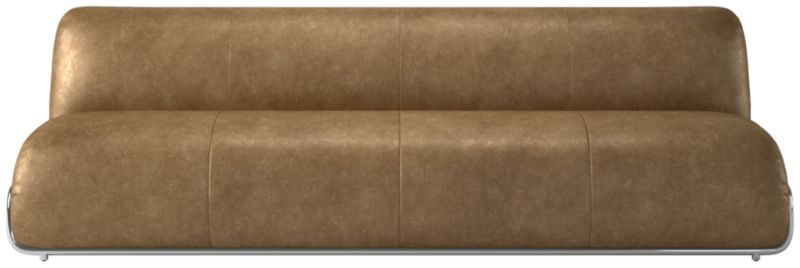 Hada Armless Leather Sofa Bello Saddle - image 0 of 9