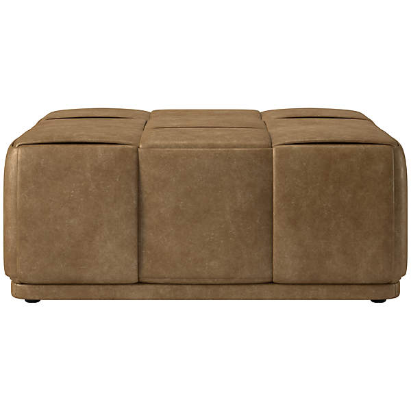 Cb2 ottoman outlet leather