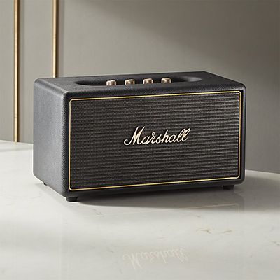 CB2 Marshall Stanmore Black Multi-room Wifi Speaker