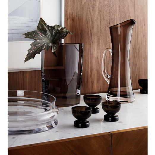 Bottom Heavy Smoked Cordial Glass