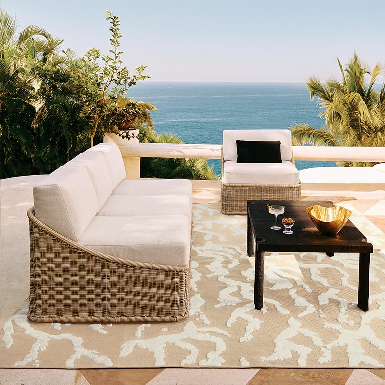 Nino Outdoor Collection Modern Wicker Outdoor Furniture Set CB2