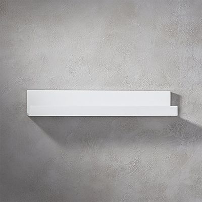 CB2 Piano White Wall Shelf
