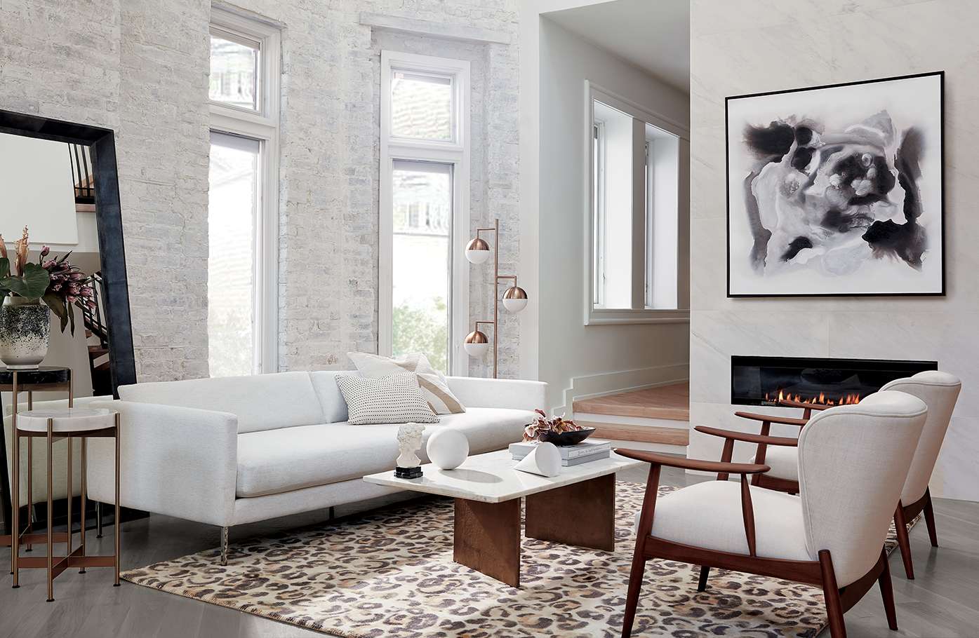 cb2 modern living room