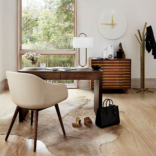 Runway 48" 2-Drawer Acacia Desk