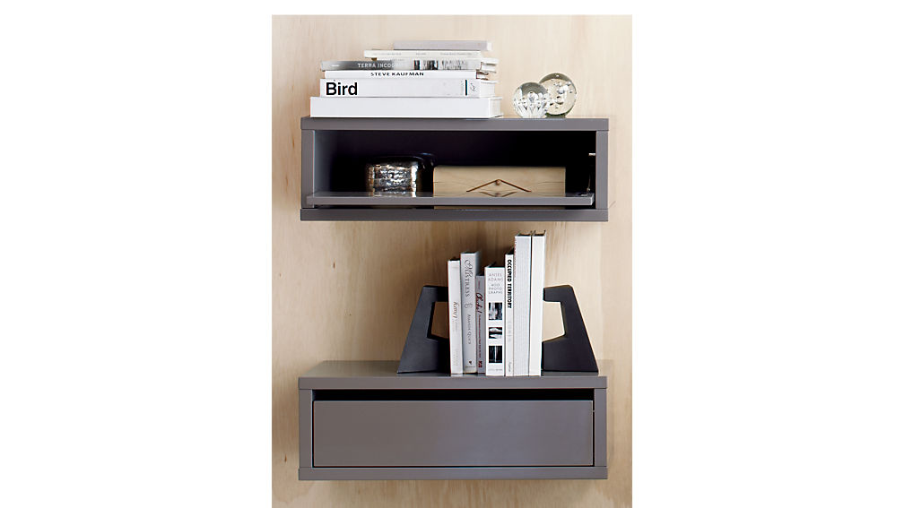 Slice Wall Mounted Nightstand Shelf Reviews Cb2