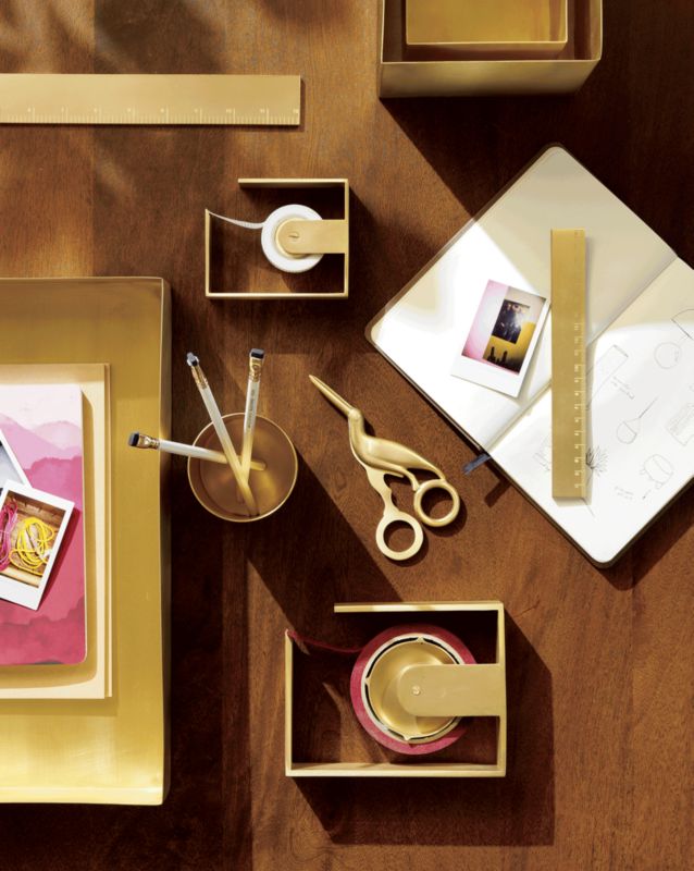 Solid Brass Letter Tray + Reviews CB2 Canada