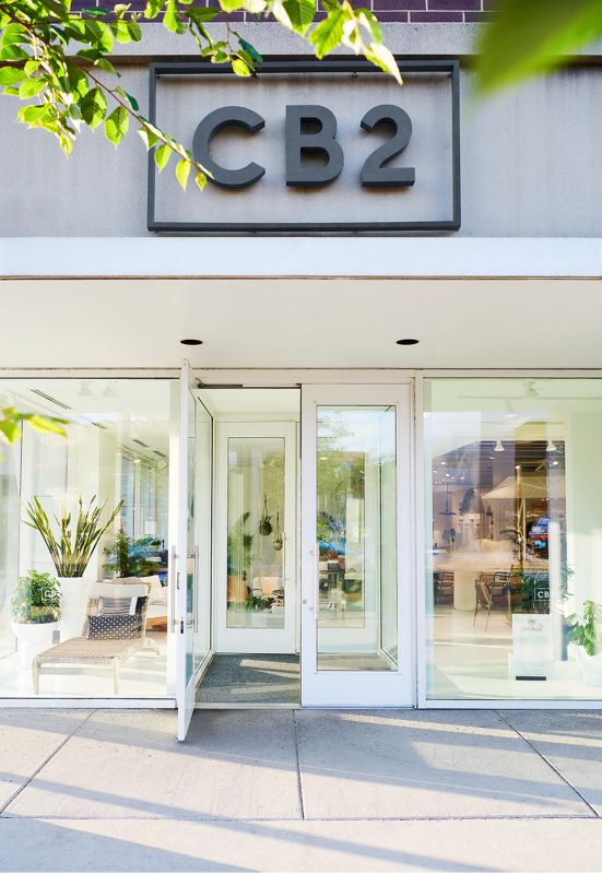 Exterior view of CB2 Chicago