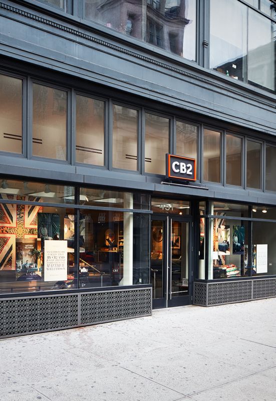 Exterior view of CB2 Soho