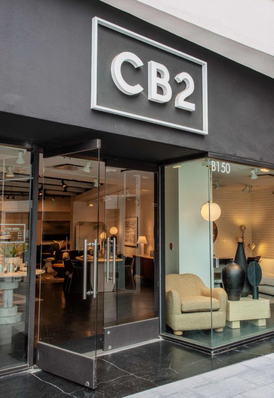 Exterior view of CB2 Los Angeles