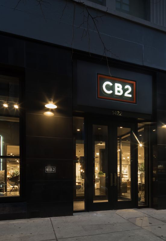 Exterior view of CB2 Philadelphia