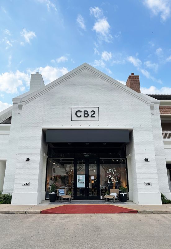 Exterior view of CB2 Houston