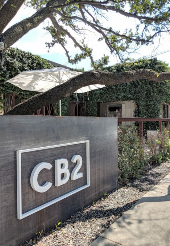 Exterior view of CB2 Dallas