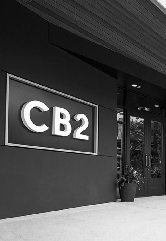 Exterior view of CB2 Austin