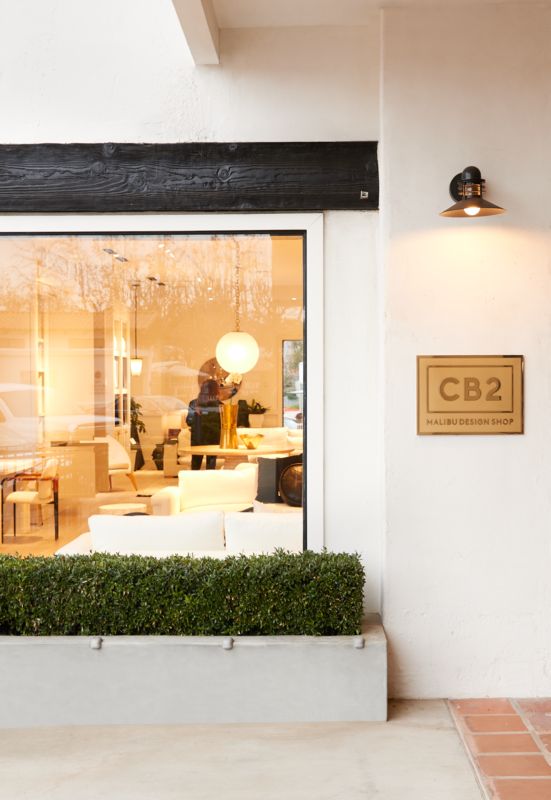 Exterior view of CB2 Malibu Design Shop