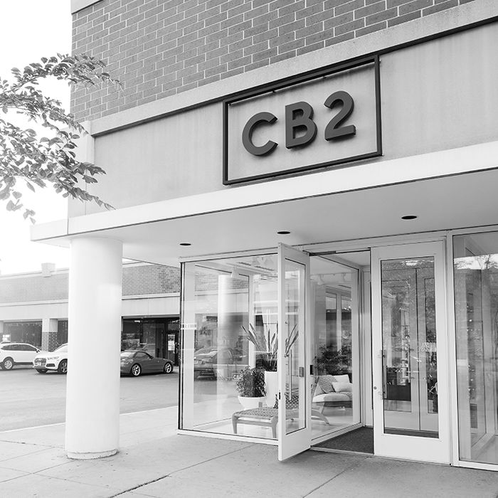 Exterior view of CB2 Chicago