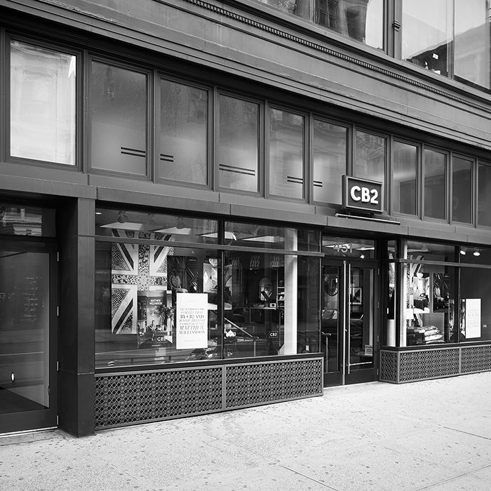 Exterior view of CB2 Soho