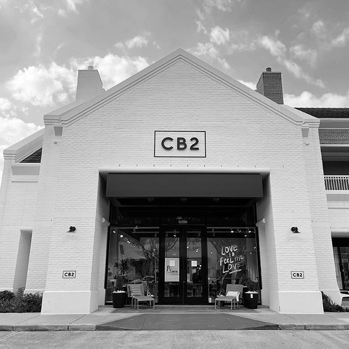 Exterior view of CB2 Houston