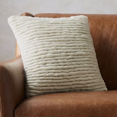 CB2 Wool Wrap Pillow
